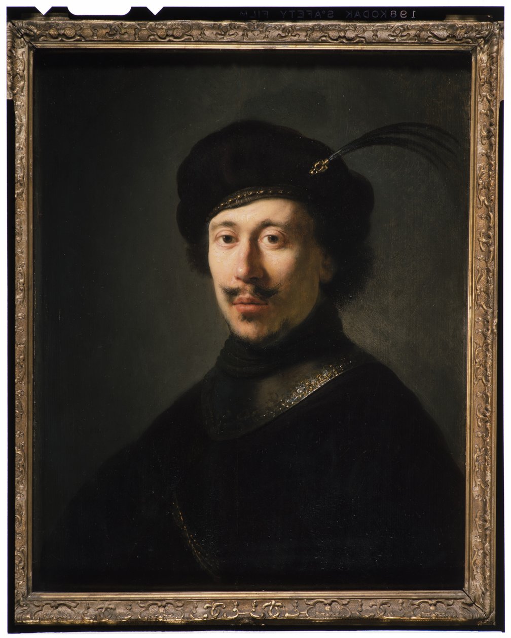 Fiatal férfi szurdokban és tollas sapkában, 1630 körül alkotó: Isaac de Jouderville