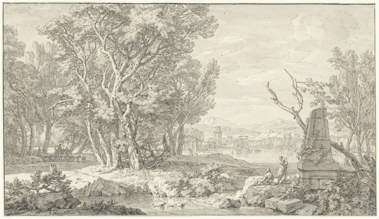 Árkádiai táj alkotó: Isaac de Moucheron