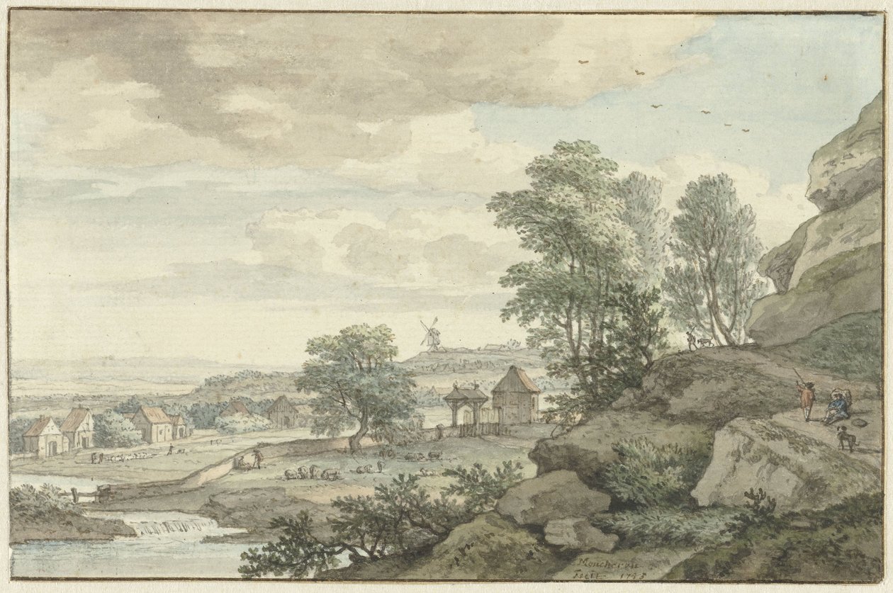 Kilátás Bentheim környékére alkotó: Isaac de Moucheron