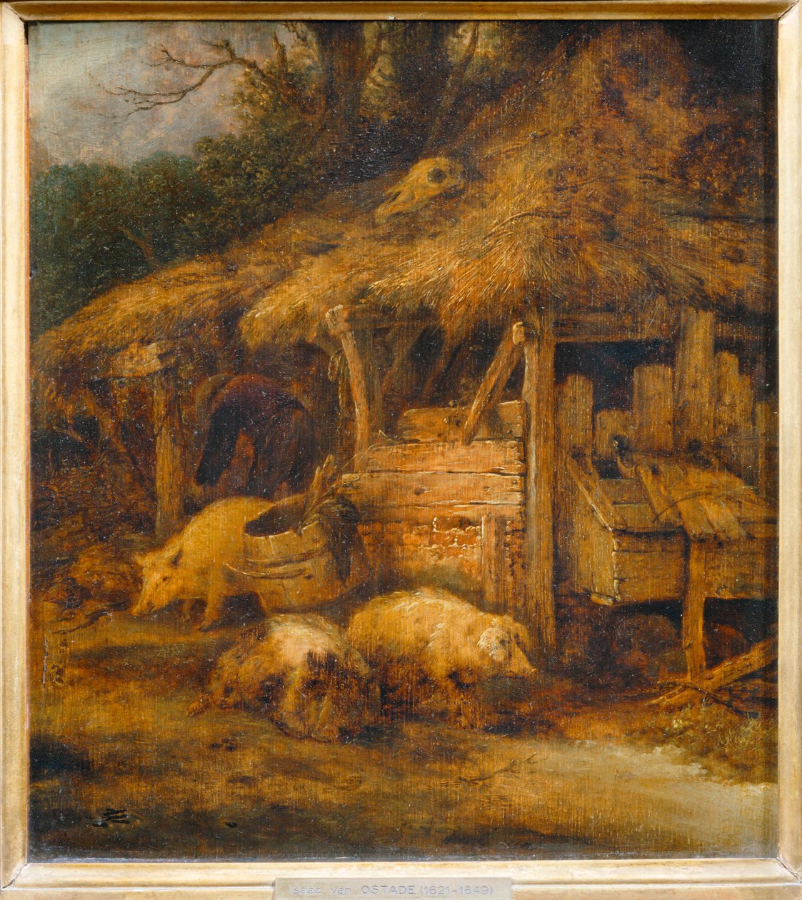Le Toit à porcs ... alkotó: Isaack Jansz van Ostade