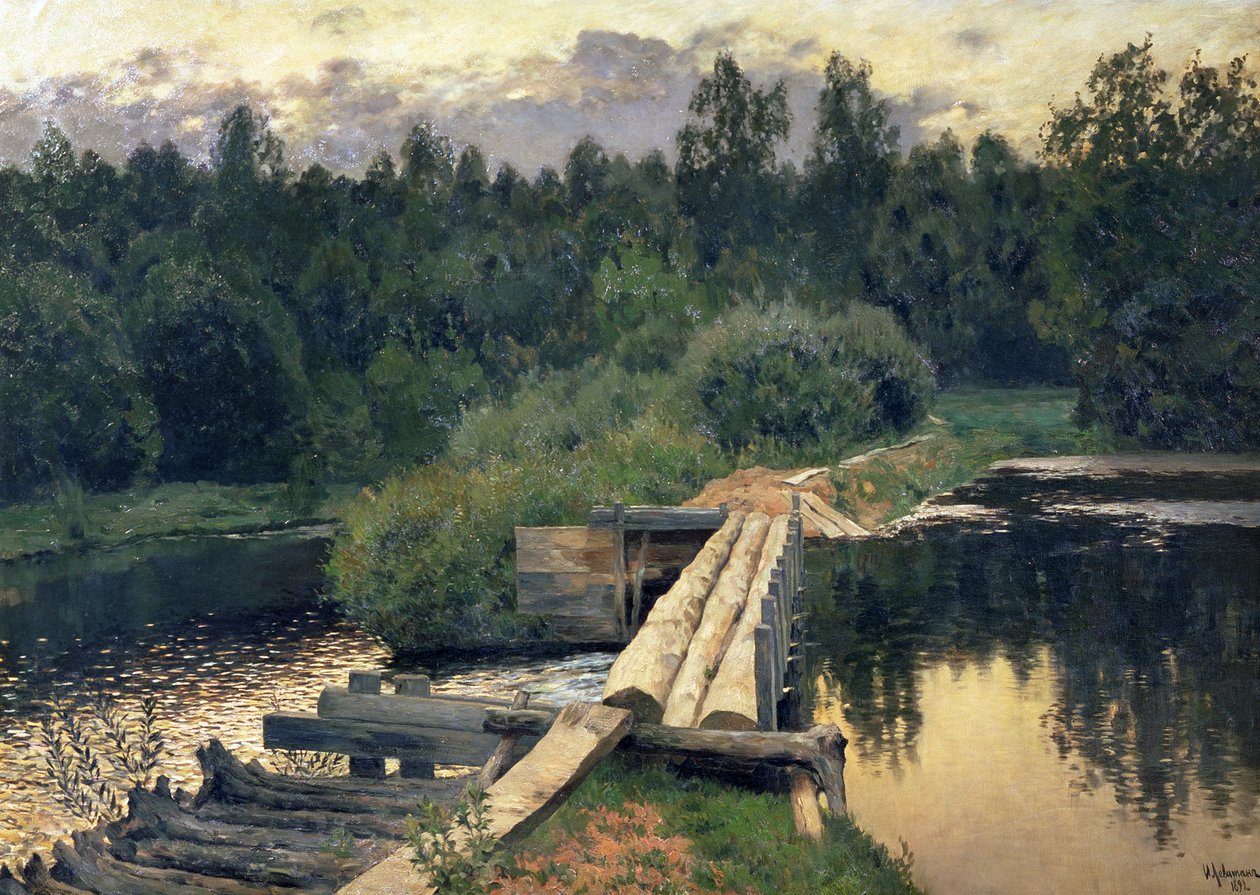 A sekélyben, 1892 alkotó: Isaak Ilyich Levitan