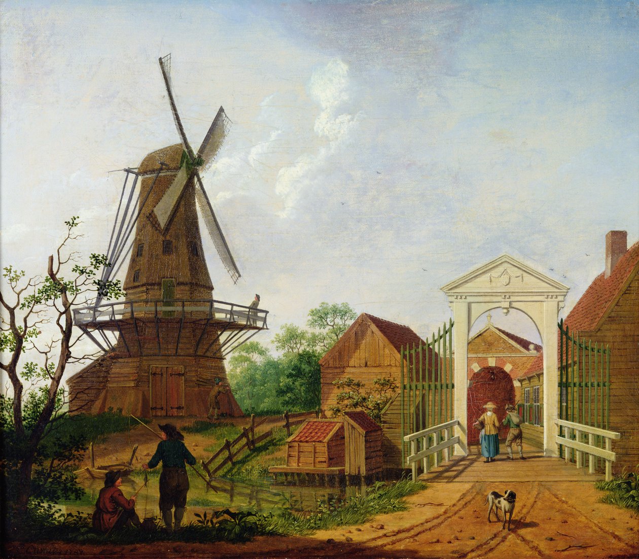 A szélmalom, 1787 alkotó: Isaac Ouwater