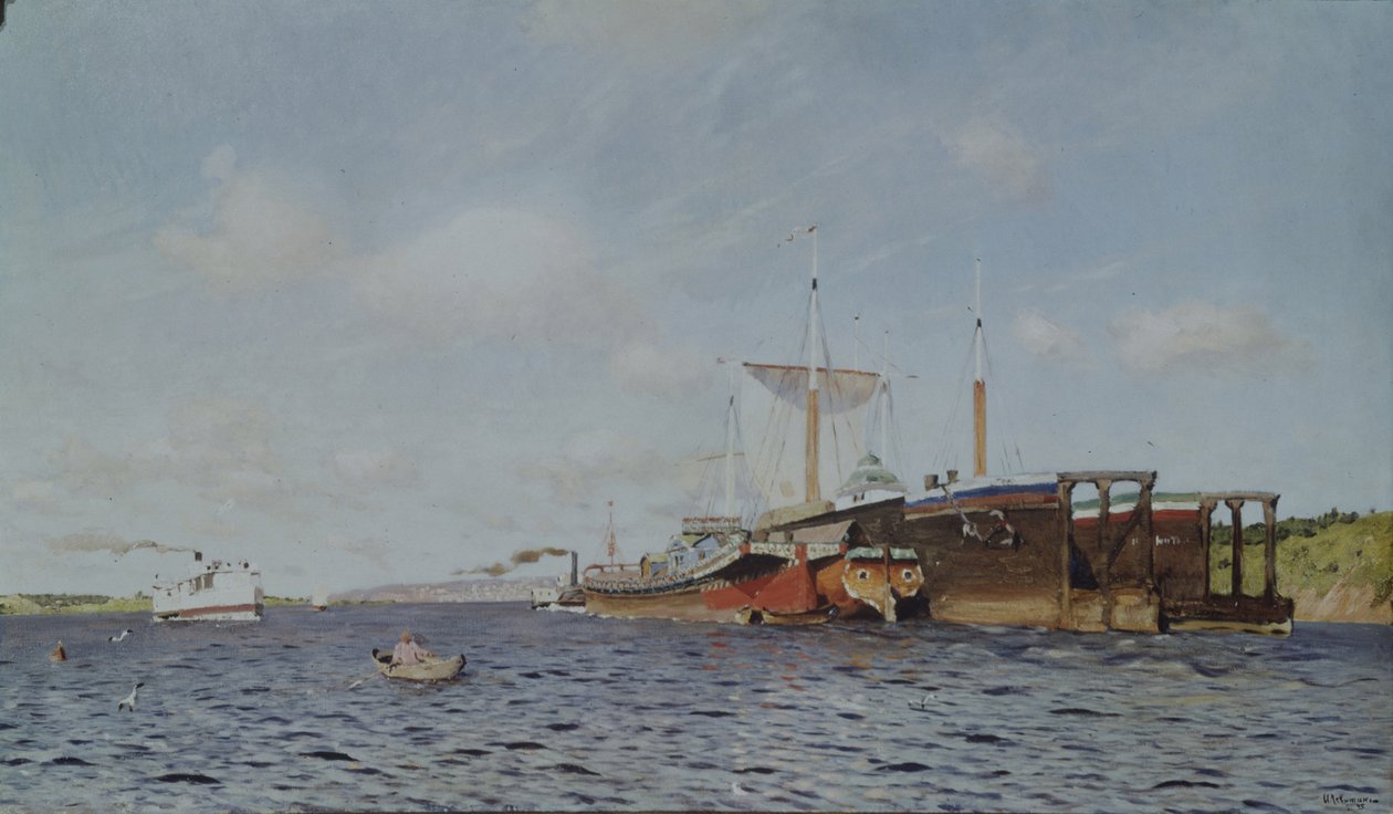 Friss szél. Volga, 1895 alkotó: Isaak Ilyich Levitan