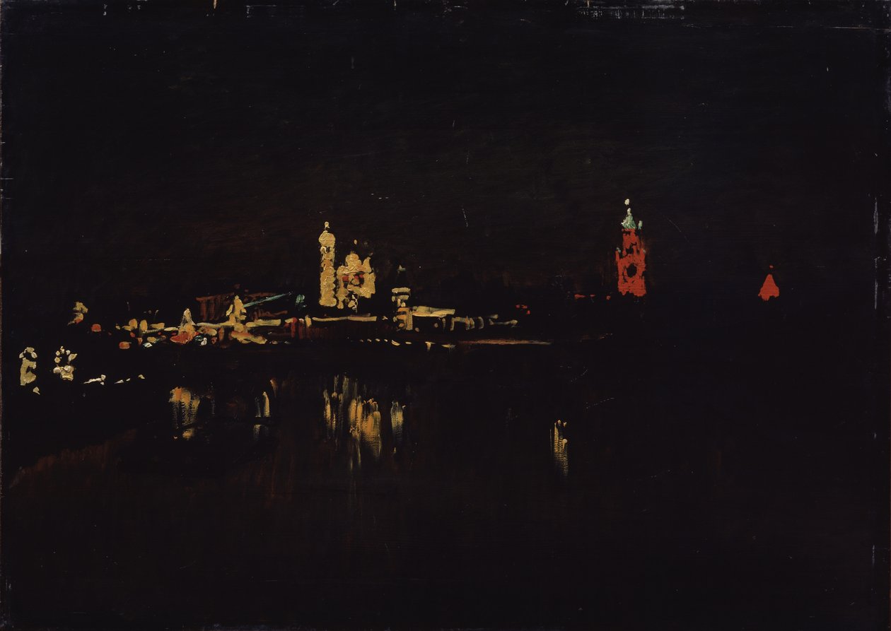 A moszkvai Kreml megvilágítása, 1896 alkotó: Isaak Ilyich Levitan