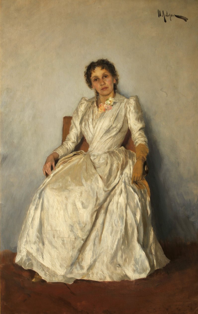 Sofia Kuvshinnikova portréja 1847-1907, 1888. alkotó: Isaak Ilyich Levitan