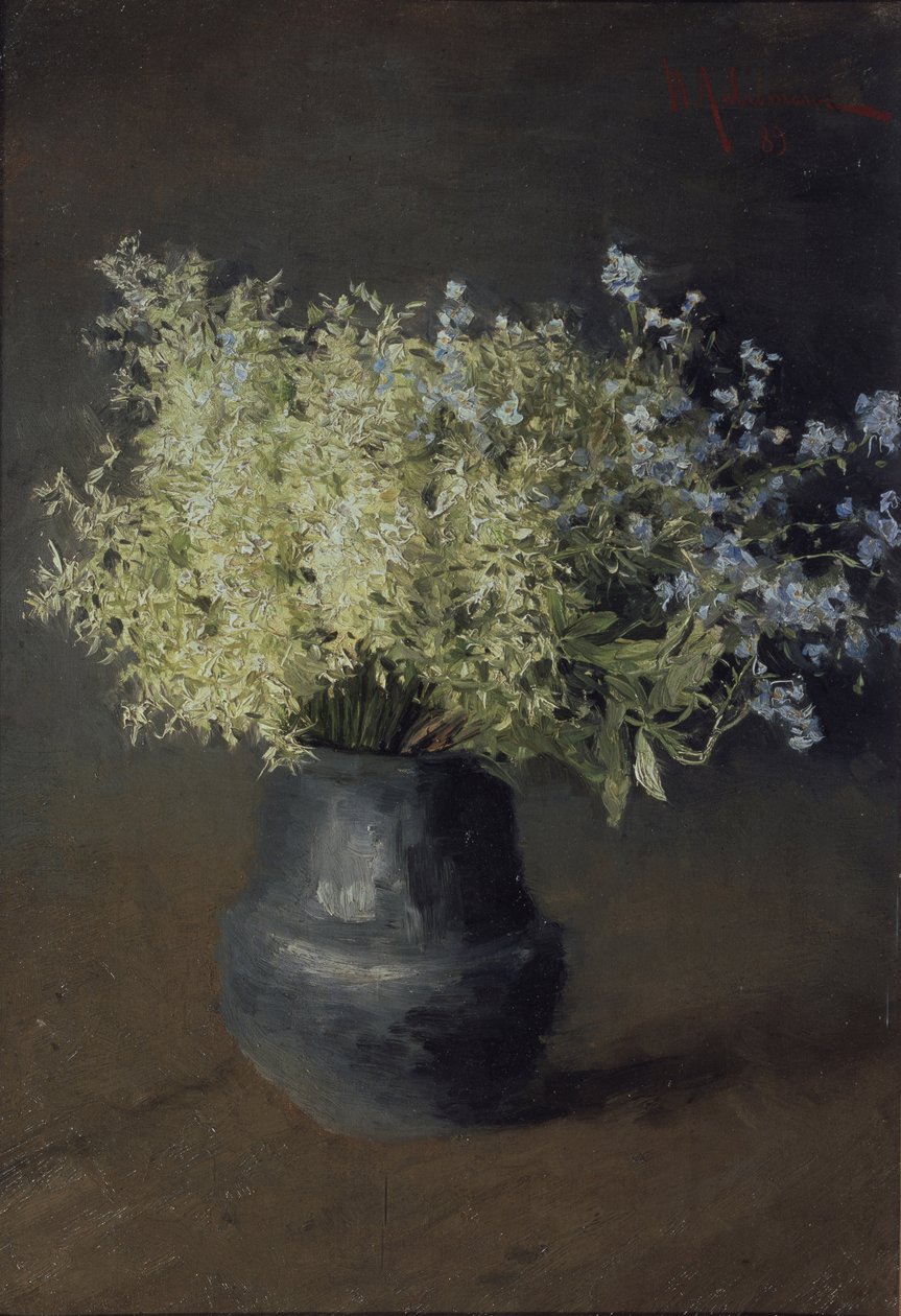 Vad ibolyák és nefelejcsek, 1889 alkotó: Isaak Ilyich Levitan