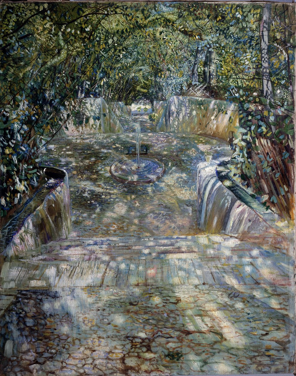 ""La fontaine"" Peinture de Isaak Izrailevich Brodsky (Brodski) (1884-1939) 1909 Regionális Művészeti Múzeum, Rostov on Don alkotó: Isaak Israilevich Brodsky