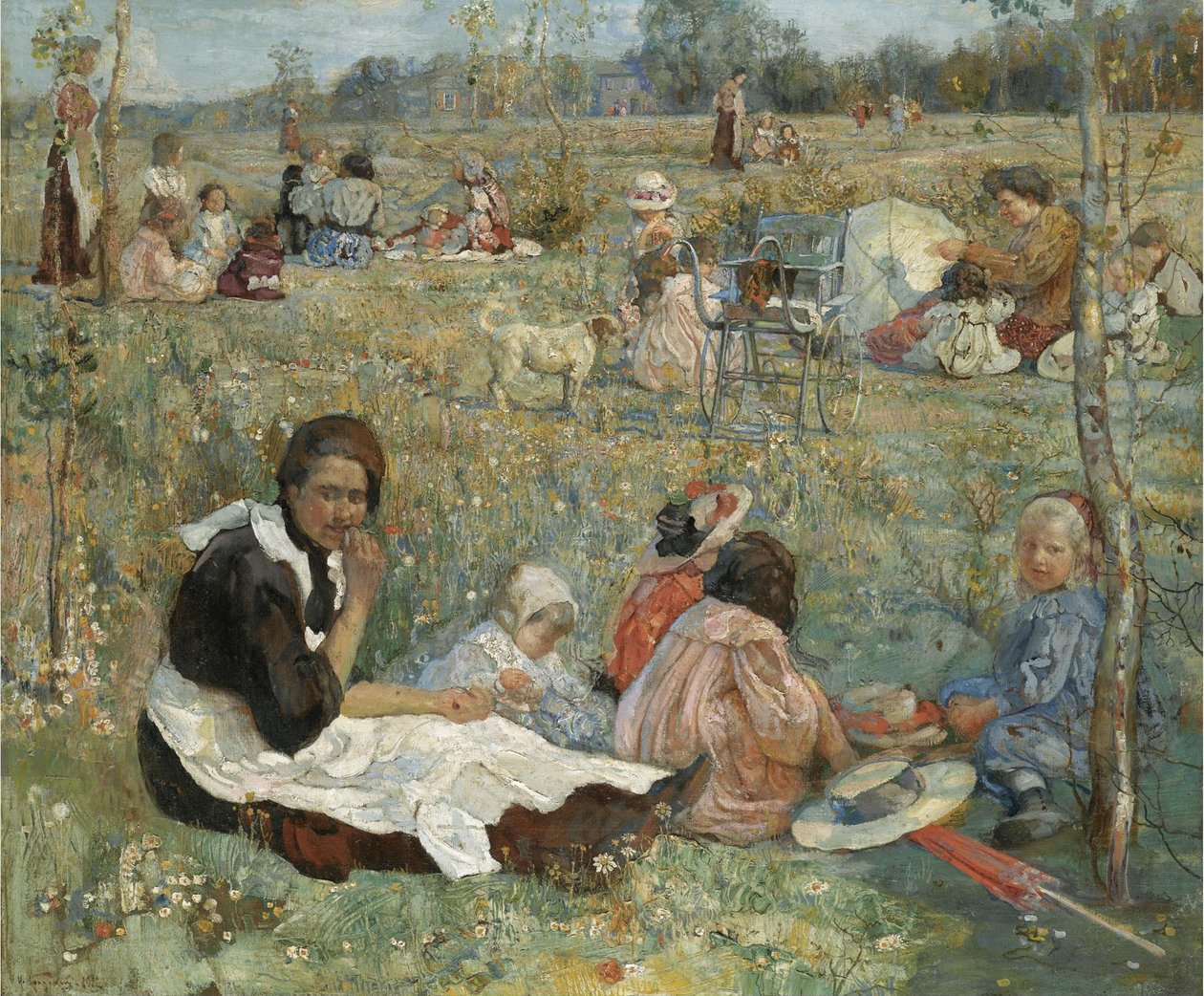 Dada gyerekekkel, 1912 alkotó: Isaak Israilevich Brodsky