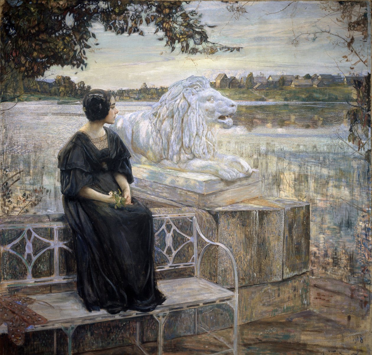 A művész feleségének portréja. Isaak Izrailevich Brodsky (Brodsky) (1884-1939) festménye, olaj, vászon, 205 x 203,5 cm alkotó: Isaak Israilevich Brodsky