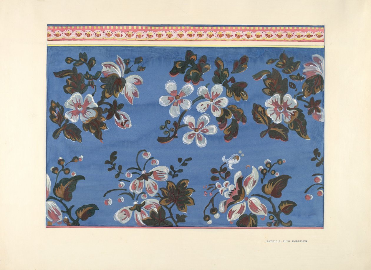 Bandbox Design, c. 1937. alkotó: Isabella Ruth Doerfler