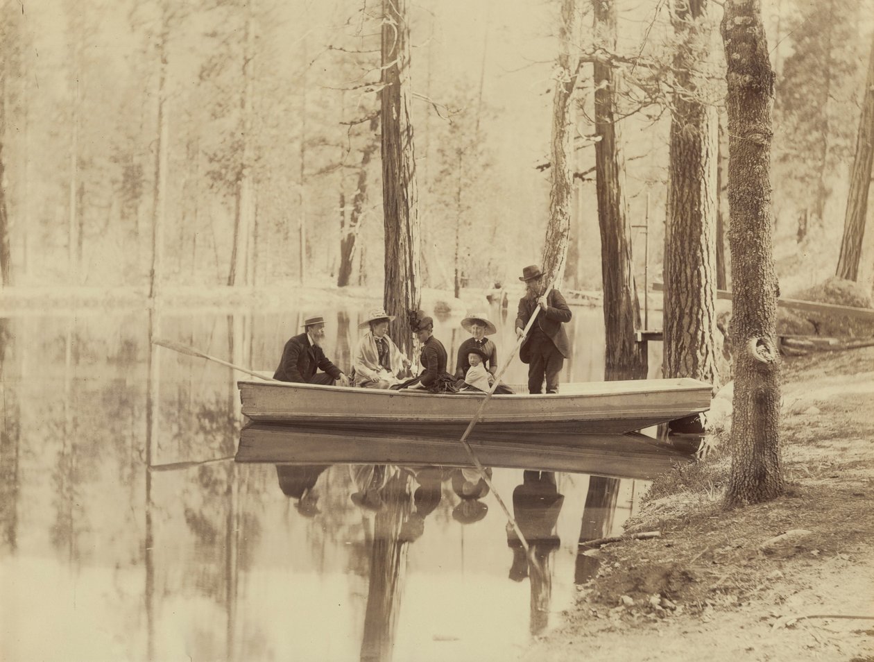 Jelenet a Stella-tónál, Wawona Station,1880 (fotó) alkotó: Isaiah Taber