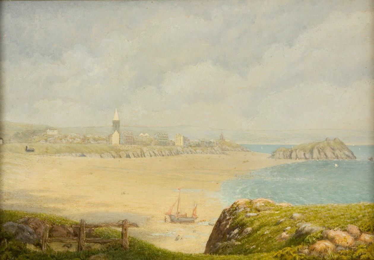 "Tenby, a tengerpart", 1870-1927 alkotó: Isambard Owen