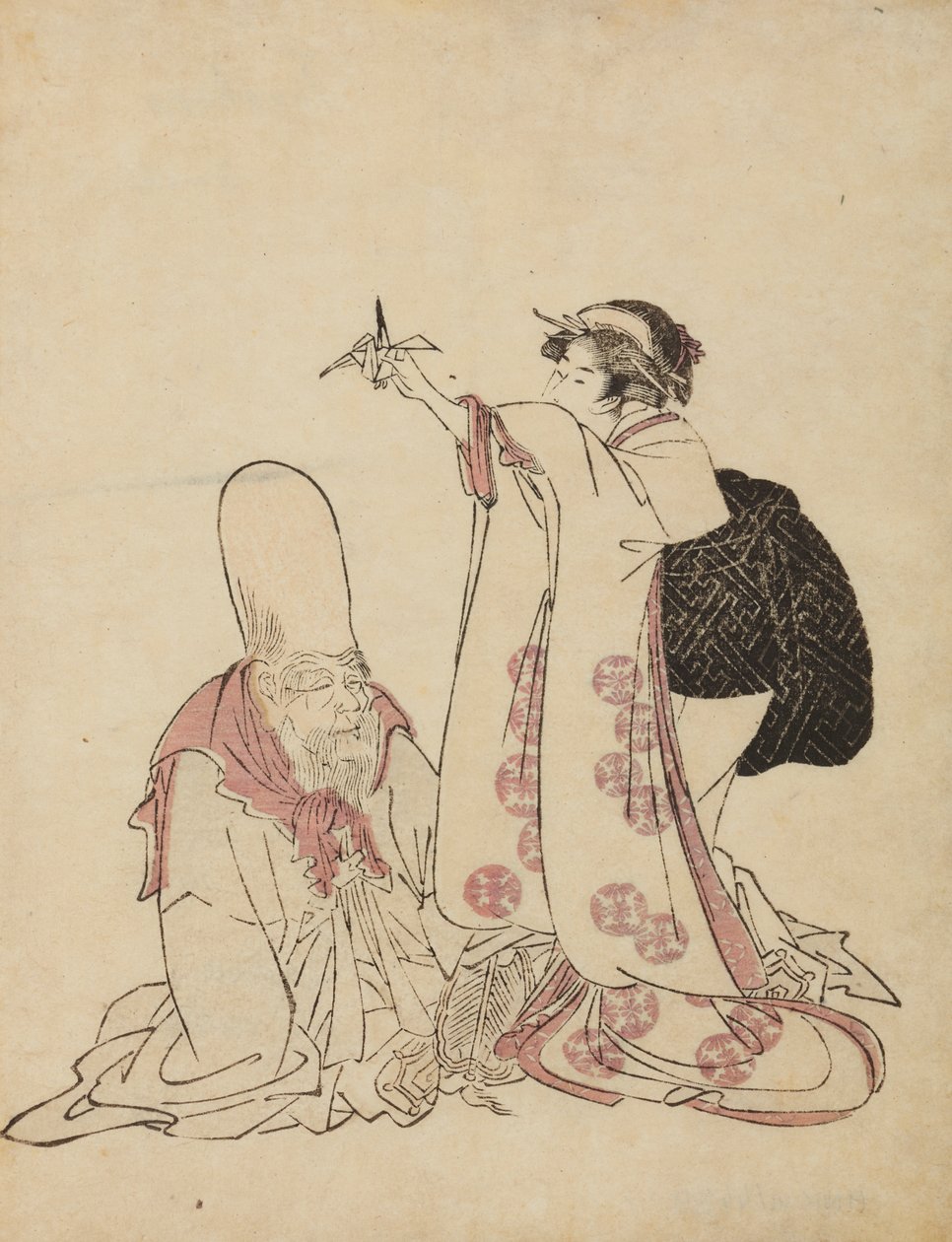 Tengeri táj - kagylógyűjtés apálykor alkotó: Ishikawa Toyonobu