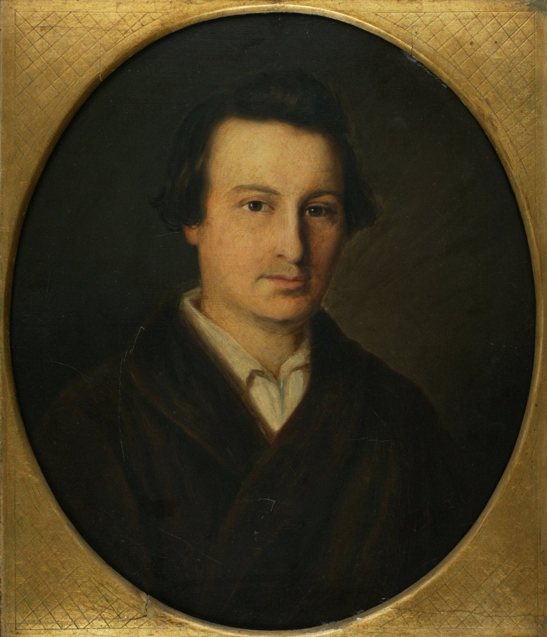Heinrich Heine költő portréja 1797-1856, 1843 alkotó: Isidor Popper
