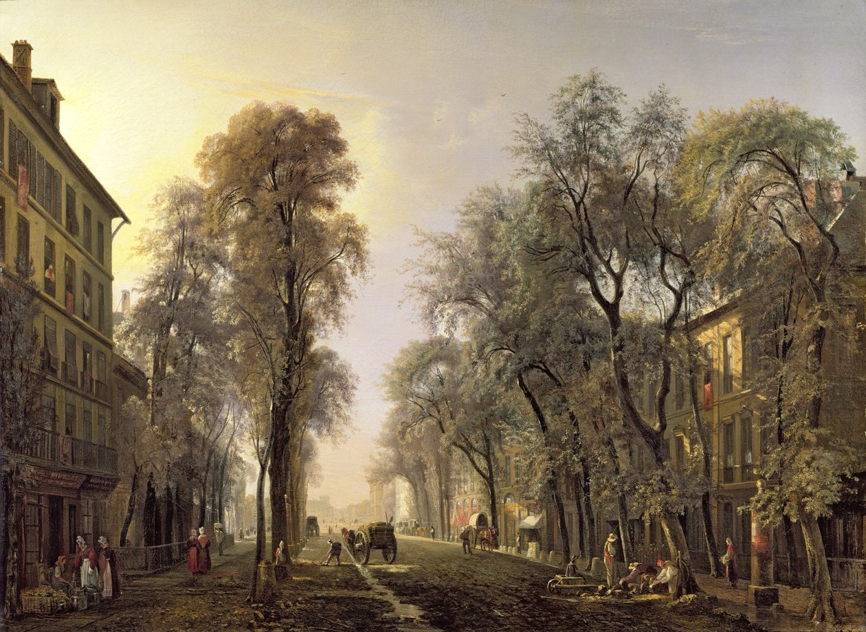 Boulevard Poissonniere 1834-ben alkotó: Isidore Dagnan