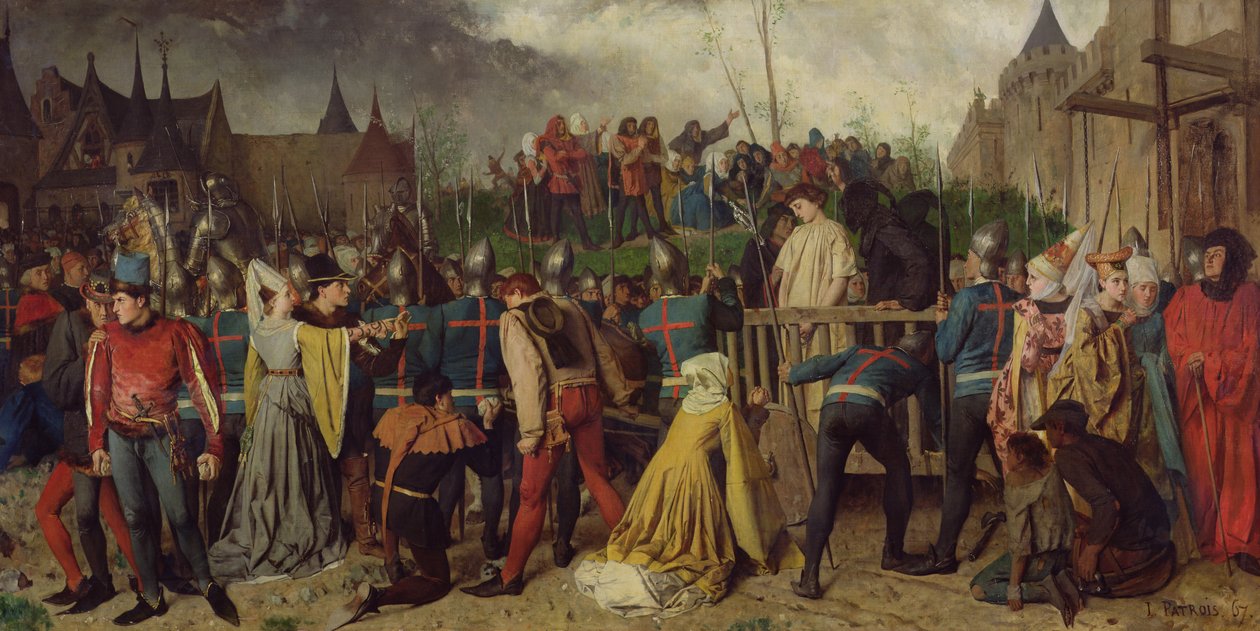 Joan of Arc (1412-31) a halálba vezet, 1867 alkotó: Isidore Patrois