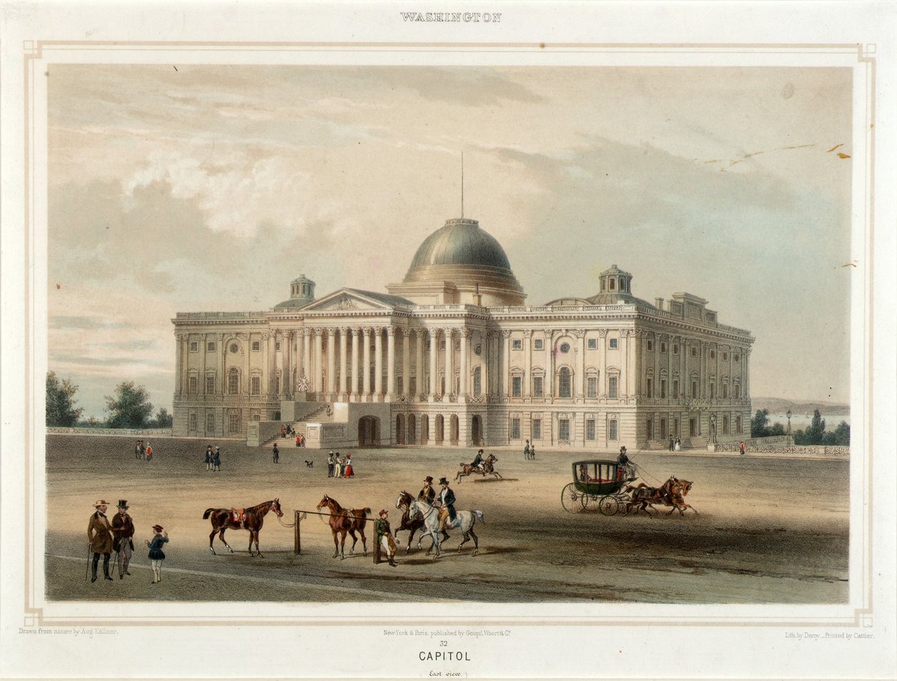 Washington - főváros (keleti nézet) alkotó: Isidore Laurent Deroy