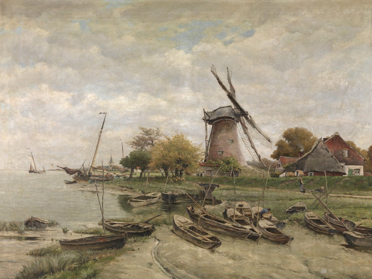 A Scheldt Mariakerkében (olaj, vászon) alkotó: Isidore Meyers