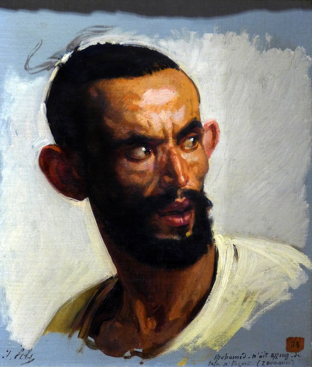 Kabyle feje, 1860 körül (olaj, vászon) alkotó: Isidore Pils