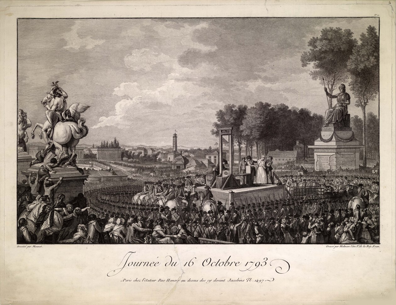 1793. október 16-i nap Marie Antoinette kivégzése 1793. október 16-án, c. 1795. alkotó: Isidore Stanislas Helman