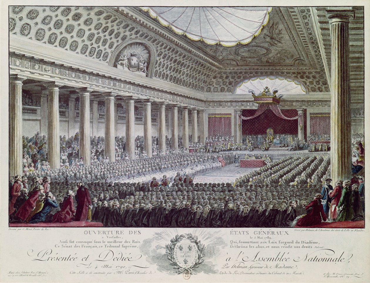 Az Estates General megnyitása Versailles-ban, 1789. május 5-én alkotó: Isidore Stanislas Helman