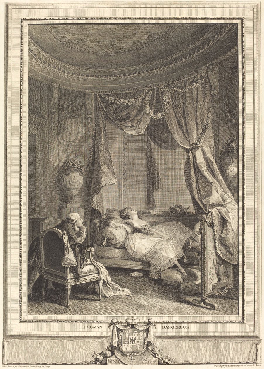 A veszélyes regény alkotó: Isidore Stanislas Helman after Nicolas Lavreince