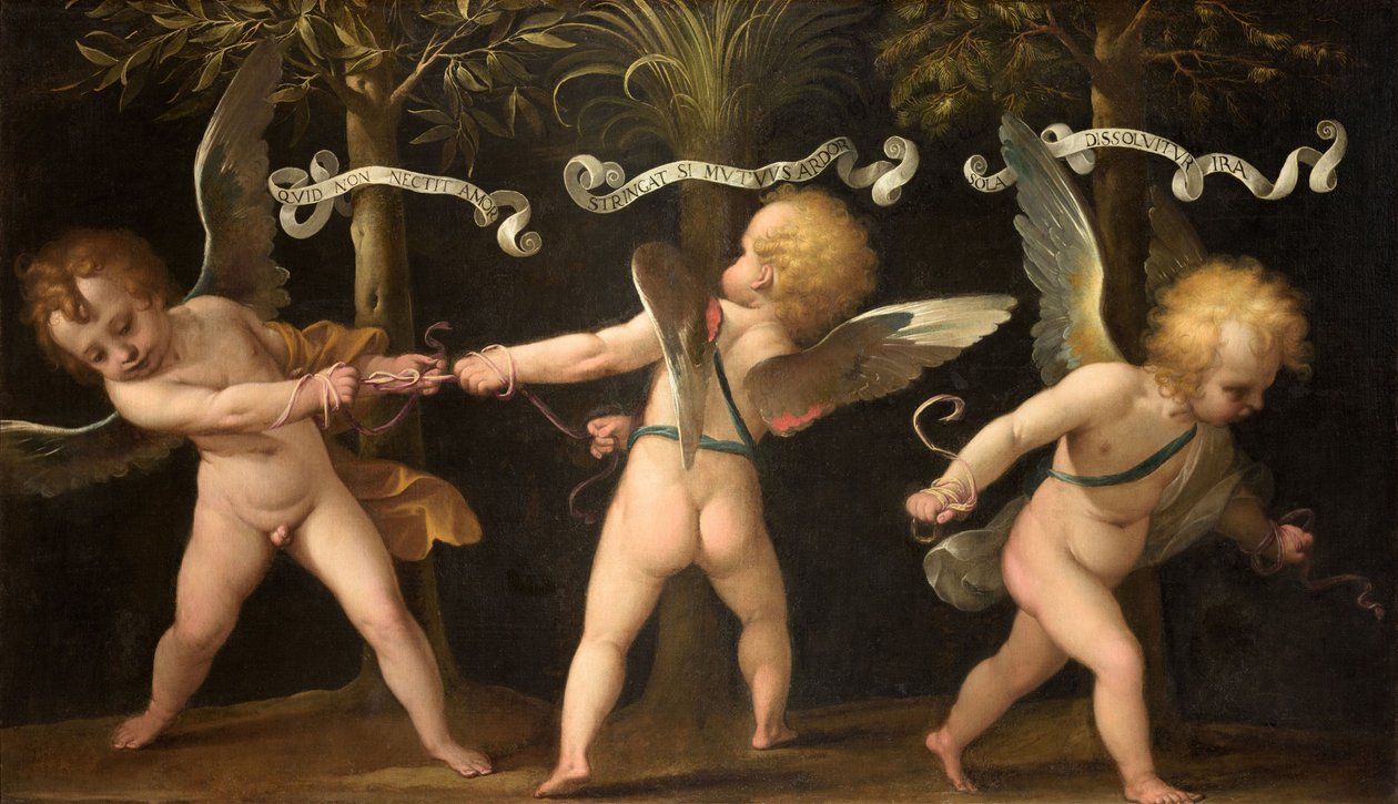 Allegória szárnyas kerubokkal, c. 1635. alkotó: Isidoro Bianchi