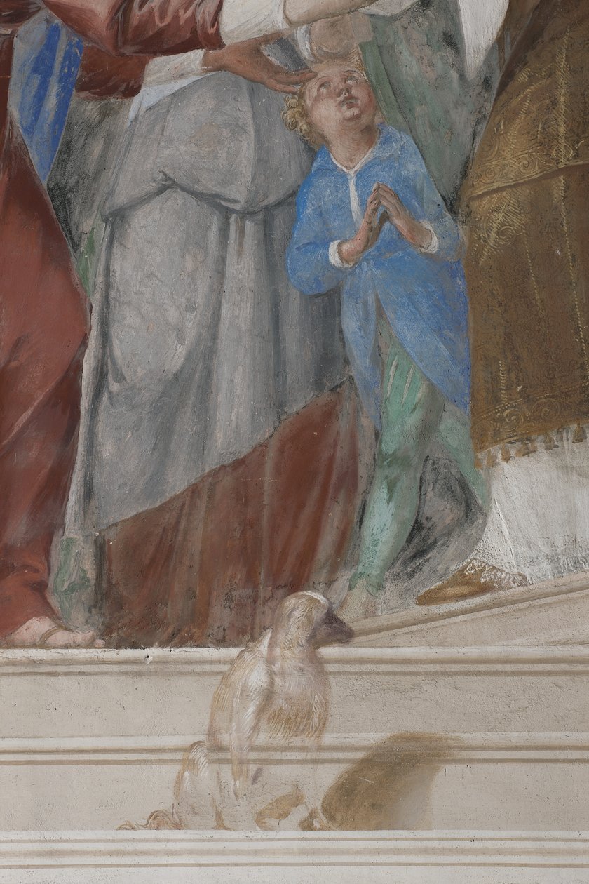 Gyermek, részlet a Jézus bemutatása a templomban, 1623-34 alkotó: Isidoro Bianchi