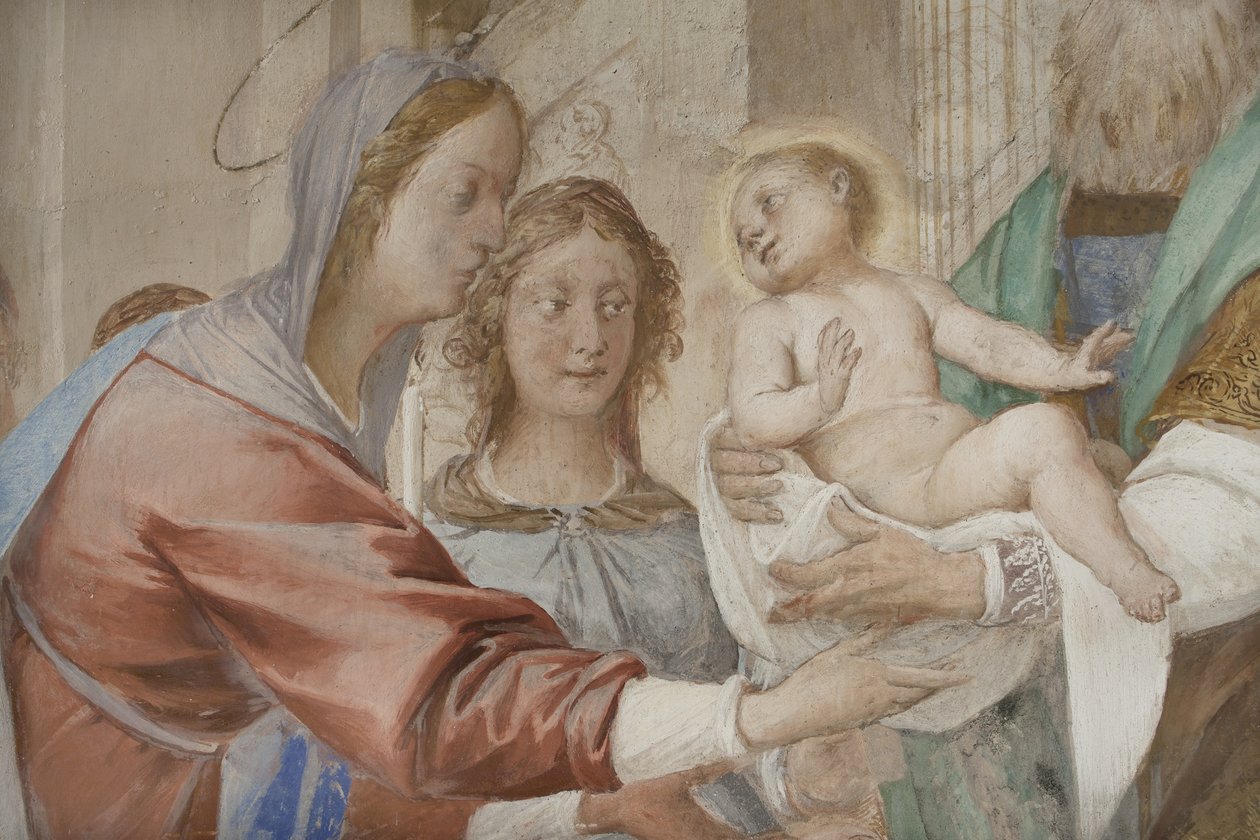 Részlet: Jézus bemutatása a templomban alkotó: Isidoro Bianchi