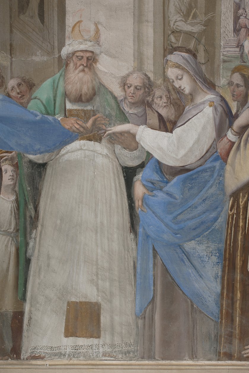 Részlet a Szűz Mária házasságából, 1634 alkotó: Isidoro Bianchi