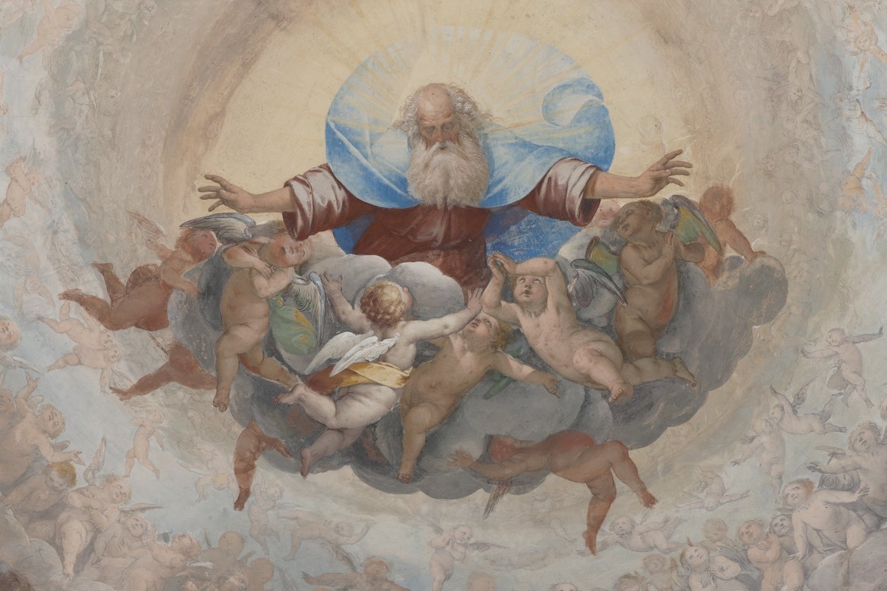Isten és Ámor, 1623-34 körül (3496185 részlet) alkotó: Isidoro Bianchi