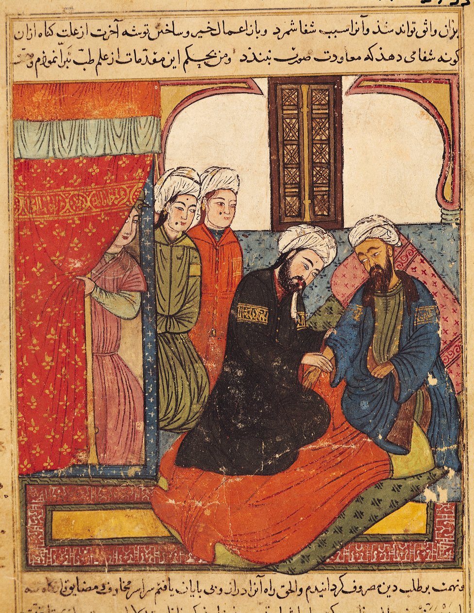 F.111 Egy orvosi konzultáció, a "Kalila és Dimna könyvéből", a "Bidpay meséiből". alkotó: Islamic School