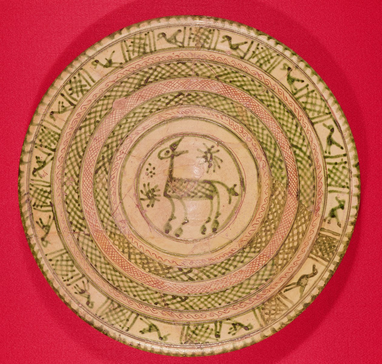 Szamárral díszített edény, Iránból, Szeldzsuk korszak, 12-13. század (kerámia) alkotó: Islamic School