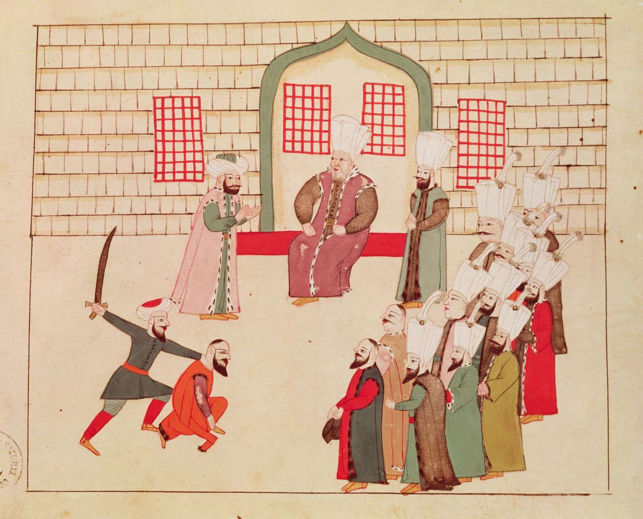 Ms 1671 Egy vezír kivégzést néz alkotó: Islamic School