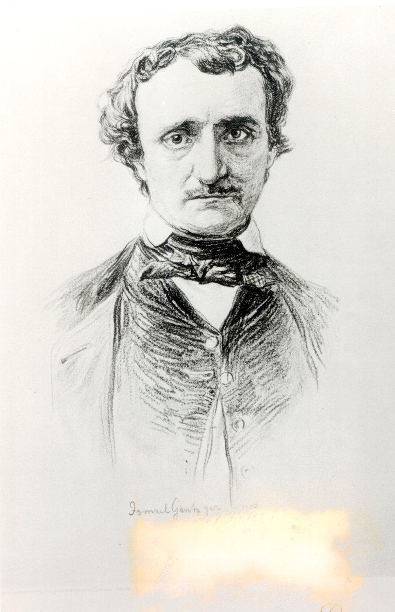 Edgar Allan Poe (1809-49) 1907 alkotó: Ismael Gentz