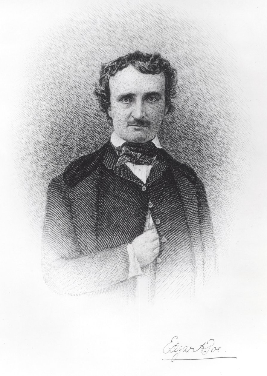 Edgar Allan Poe portréja (1809-49) alkotó: Ismael Gentz