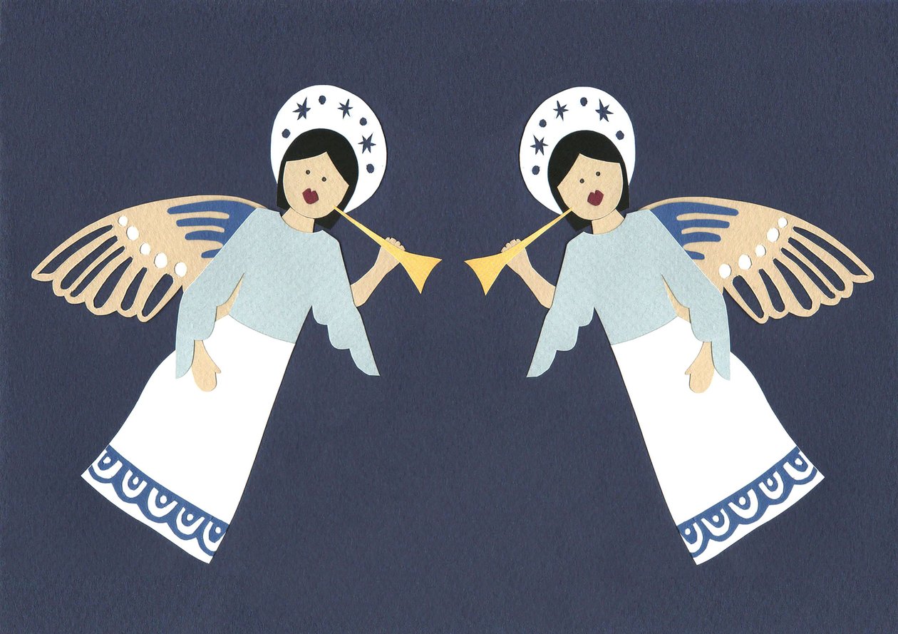 Cherubok, 2014 (vágott papír) alkotó: Isobel Barber