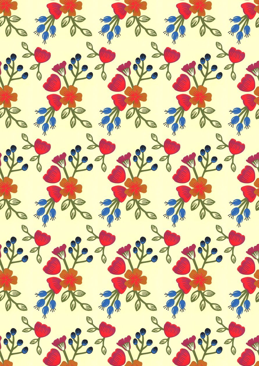Flora print, 2015 (vágott papír) alkotó: Isobel Barber