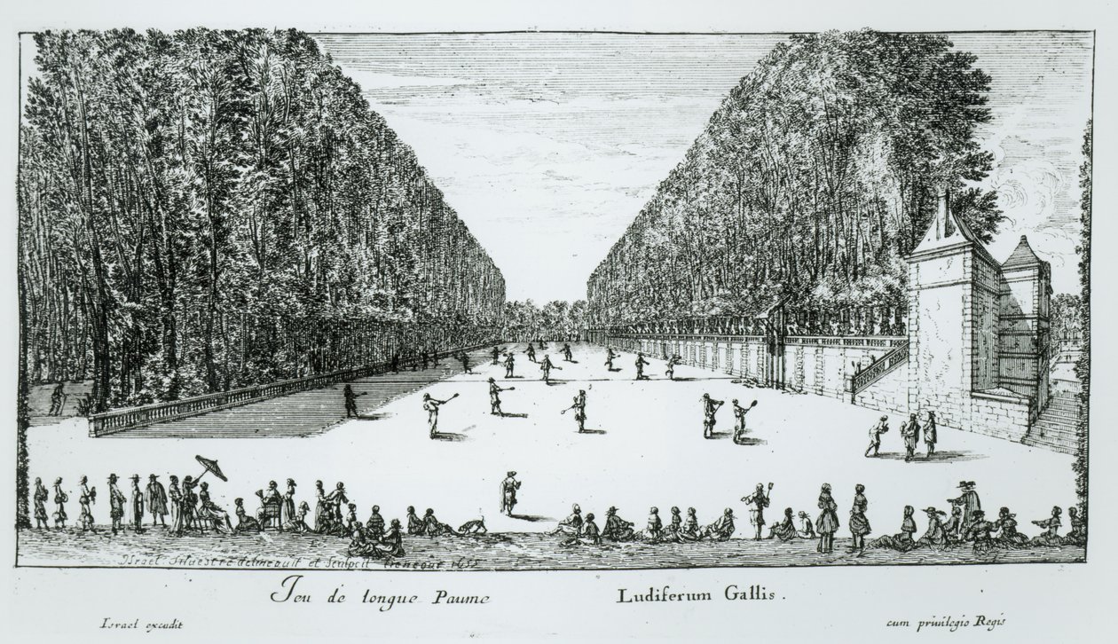 Longue Paume játéka, 1655 alkotó: Israël Silvestre the Younger