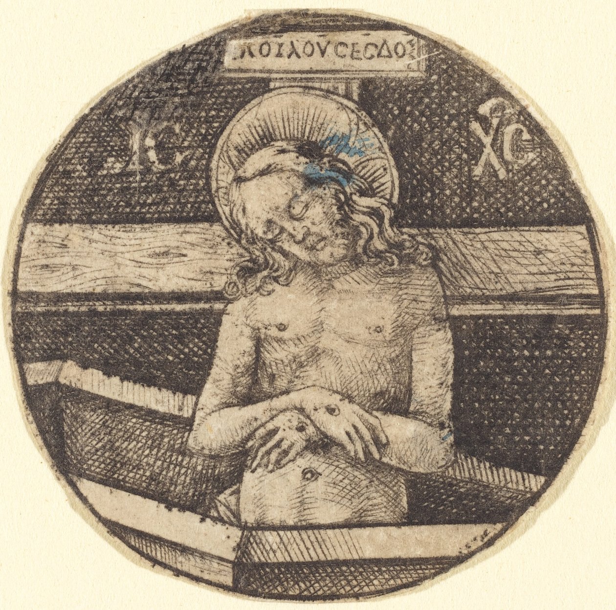 Krisztus mint a fájdalmak embere, c. 14701480. alkotó: Israhel van Meckenem