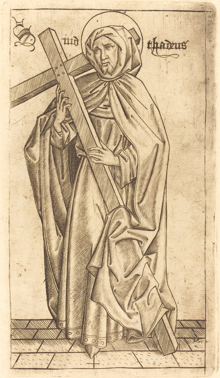 Szent Júdás Tádé vagy Szent Simon c. 14701480. alkotó: Israhel van Meckenem