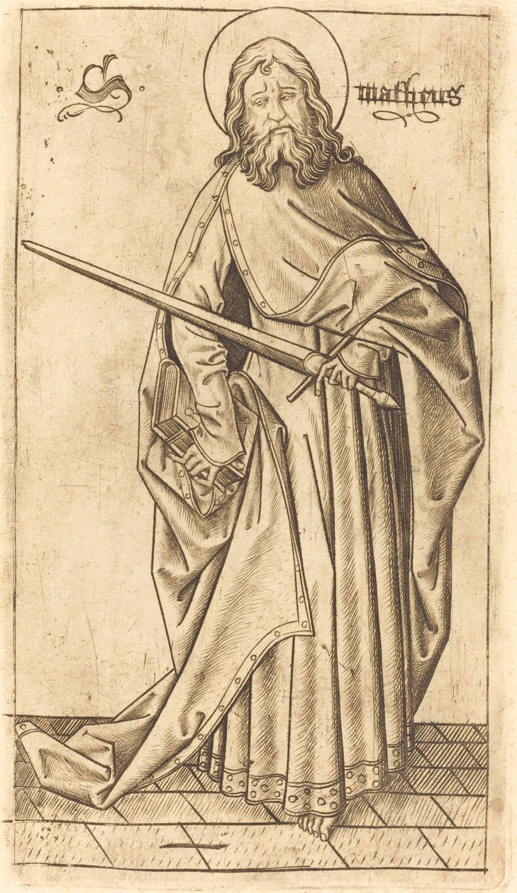Szent Pál vagy Szent Máté , c. 14701480. alkotó: Israhel van Meckenem