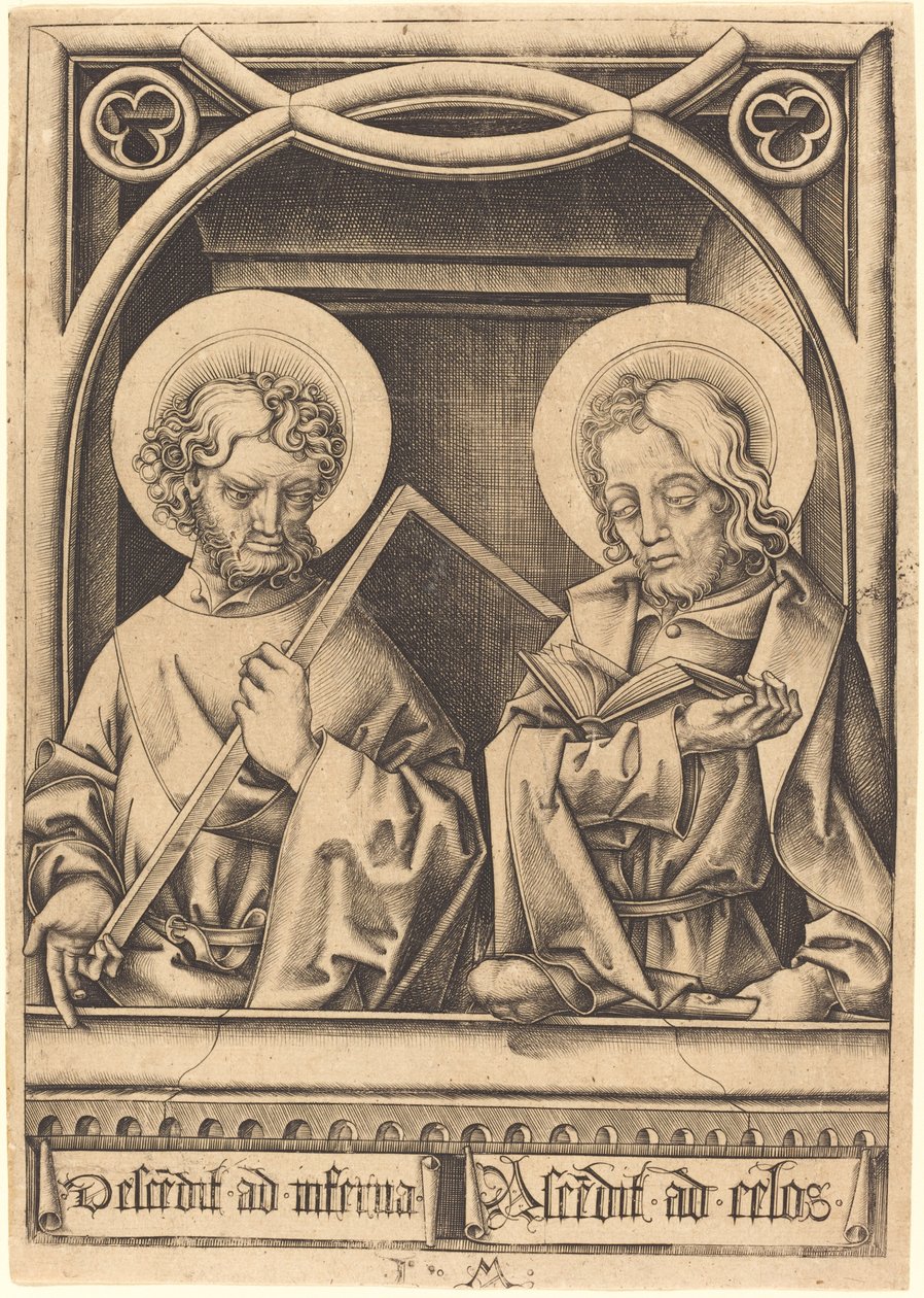 Szent Tamás és Kisebb Jakab, c. 14801485. alkotó: Israhel van Meckenem