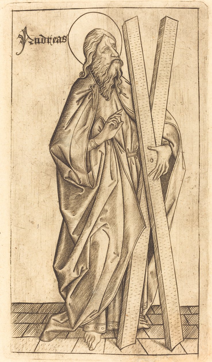 Szent András alkotó: Israhel van Meckenem after Master E.S.