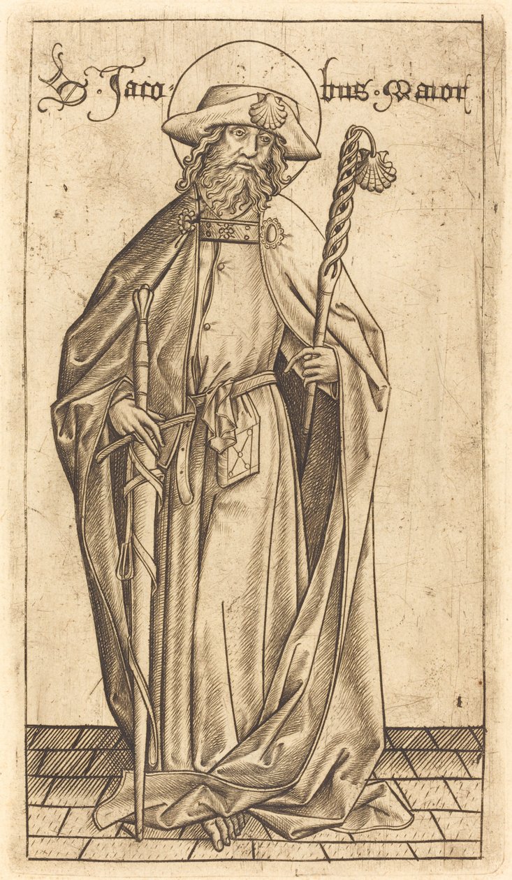 Nagy Szent Jakab alkotó: Israhel van Meckenem after Master E.S.