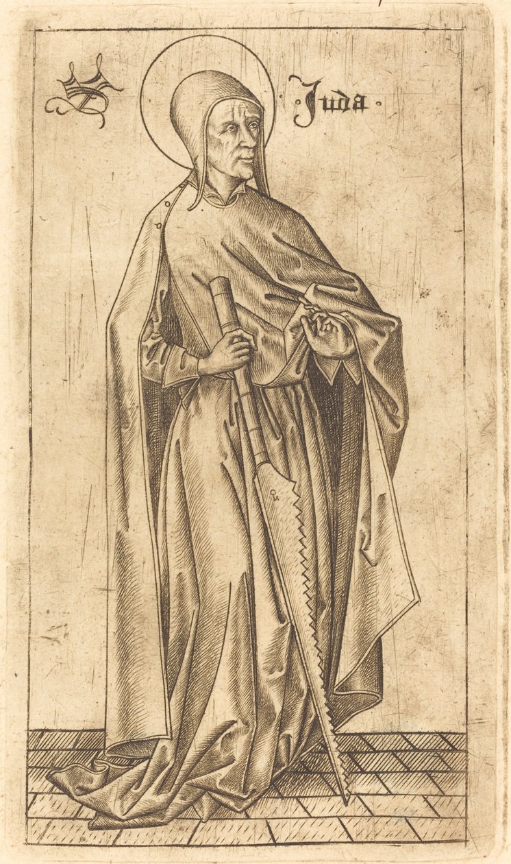 Szent Simon zelóták (?) vagy Szent Júdás Tádé (?) alkotó: Israhel van Meckenem after Master E.S.