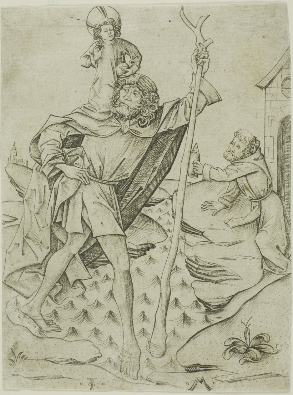 Szent Kristóf alkotó: Israhel van Meckenem the younger