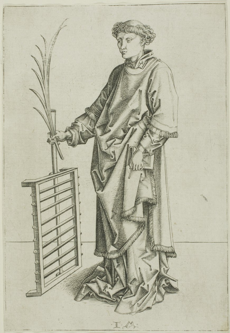Szent Lőrinc alkotó: Israhel van Meckenem the younger