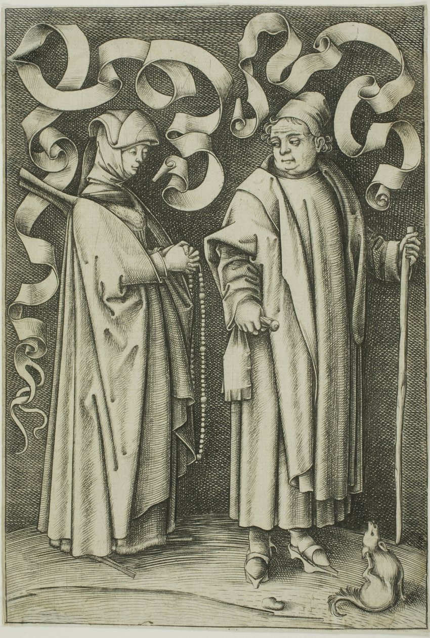 A templomba járók alkotó: Israhel van Meckenem the younger