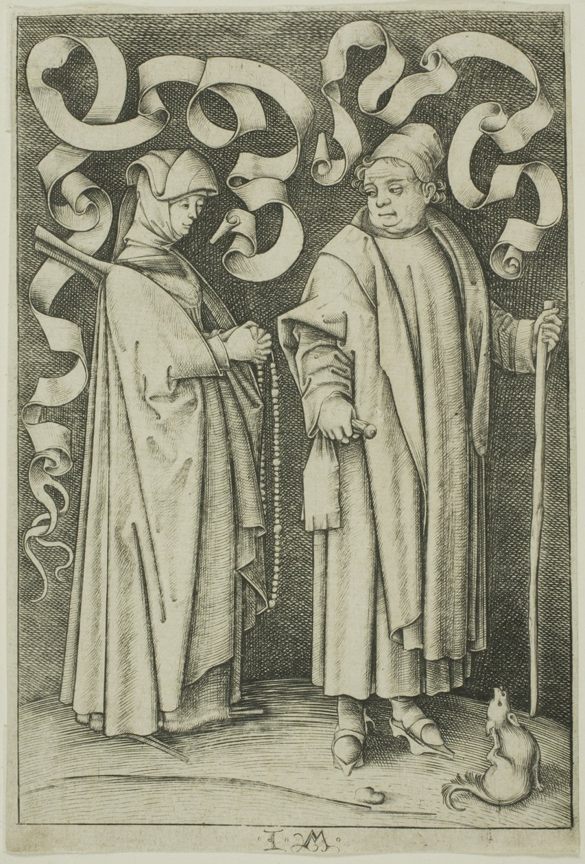 A templomba járók alkotó: Israhel van Meckenem the younger